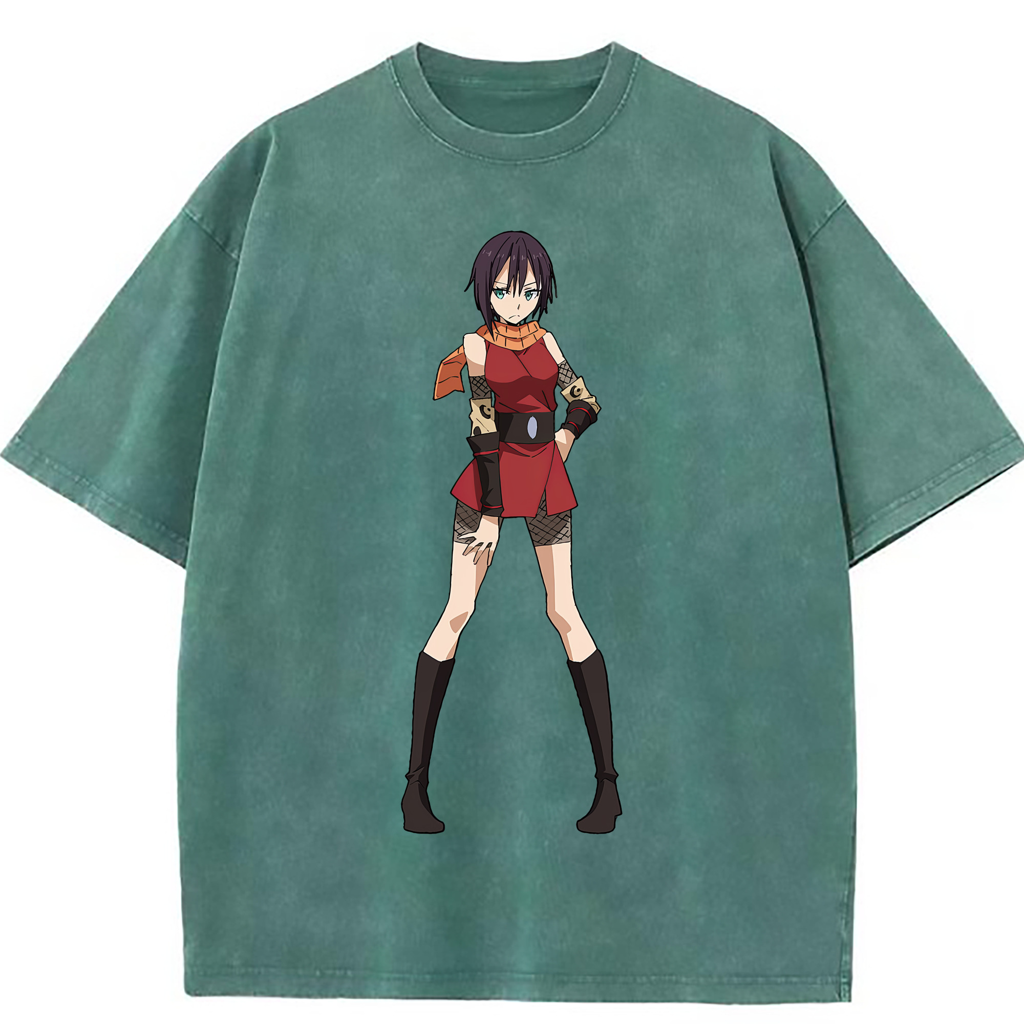 （画像用） 転スラ Regarding Reincarnated to Slime 綿100% ヴィンテージ風 半袖Tシャツ（フロントプリント）